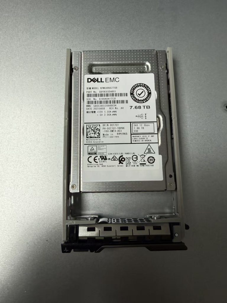 DELL 0GT7GT Dell 7.68T 12Gbps SAS SSD KPM5XRUG7T68 for PowerEdge R760 R770 & PowerVault ME5024 ME5224